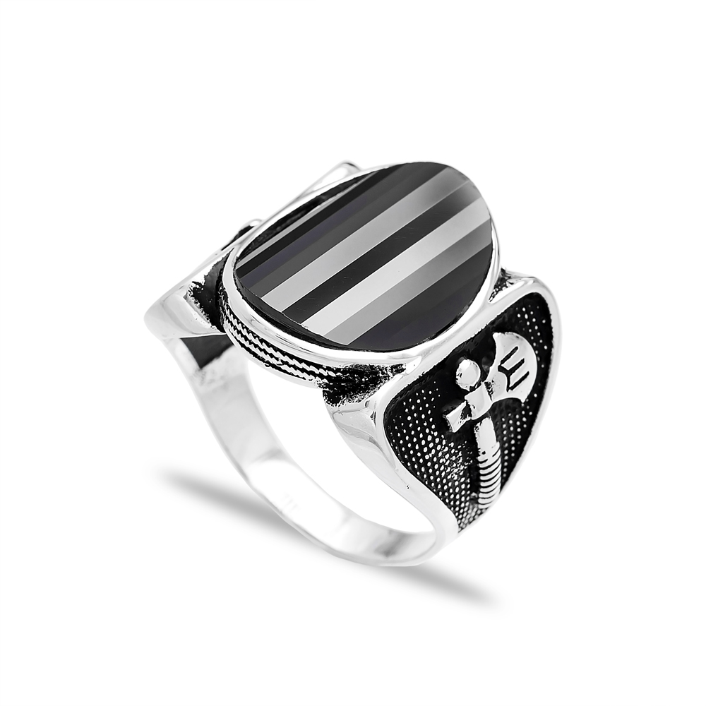 Turkish Design Men Ring Wholesale Handmade 925 Sterling Silver Men Ring