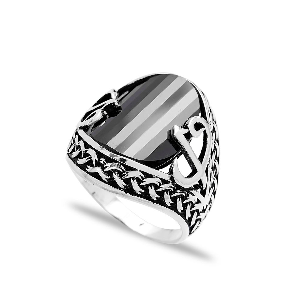 Turkish Design Men Ring Wholesale Handmade 925 Sterling Silver Men Ring