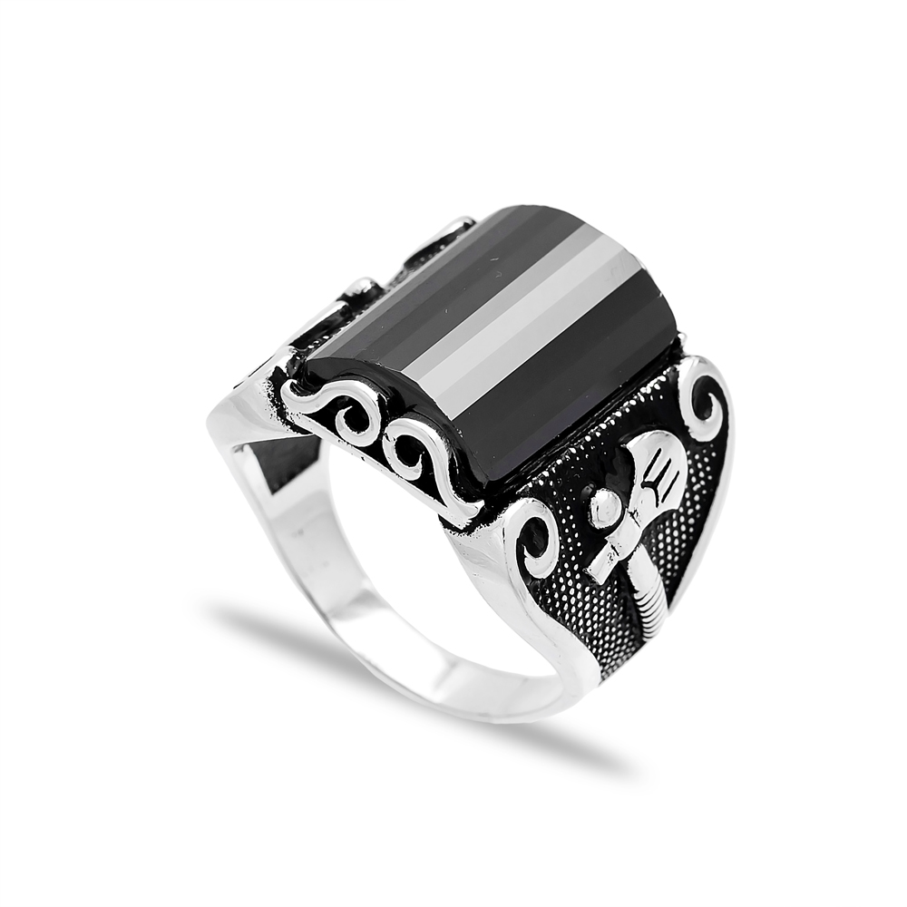 Turkish Design Men Ring Wholesale Handmade 925 Sterling Silver Men Ring