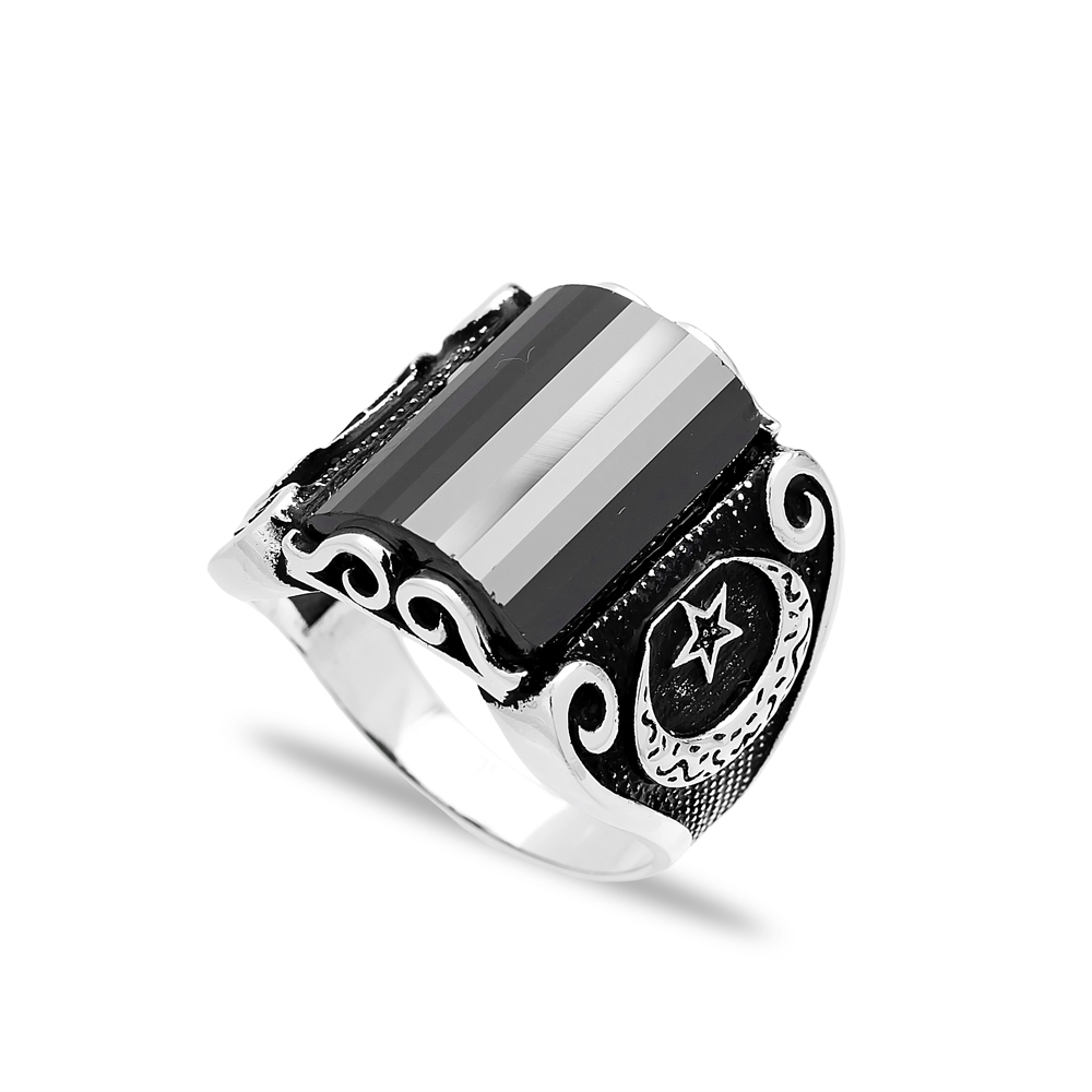 Turkish Design Men Ring Wholesale Handmade 925 Sterling Silver Men Ring