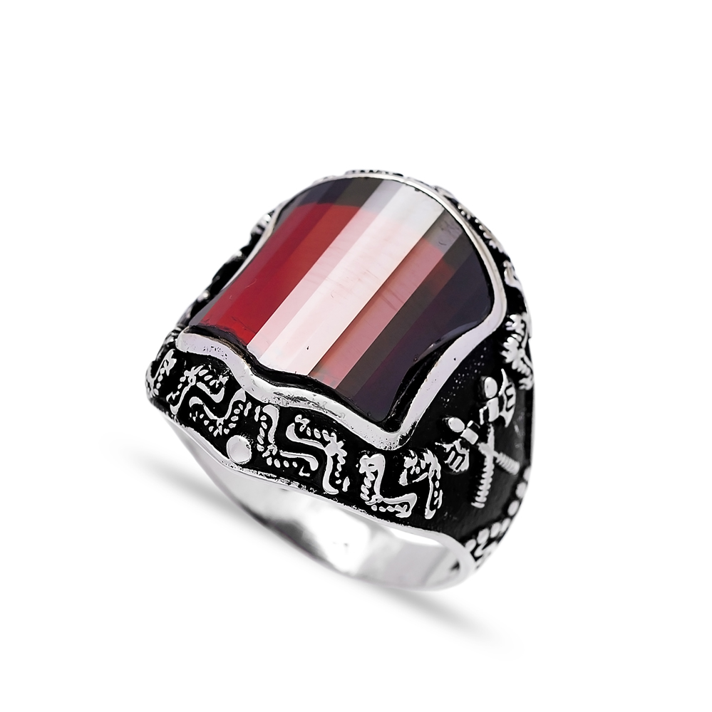 Turkish Design Men Ring Wholesale Handmade 925 Sterling Silver Men Ring