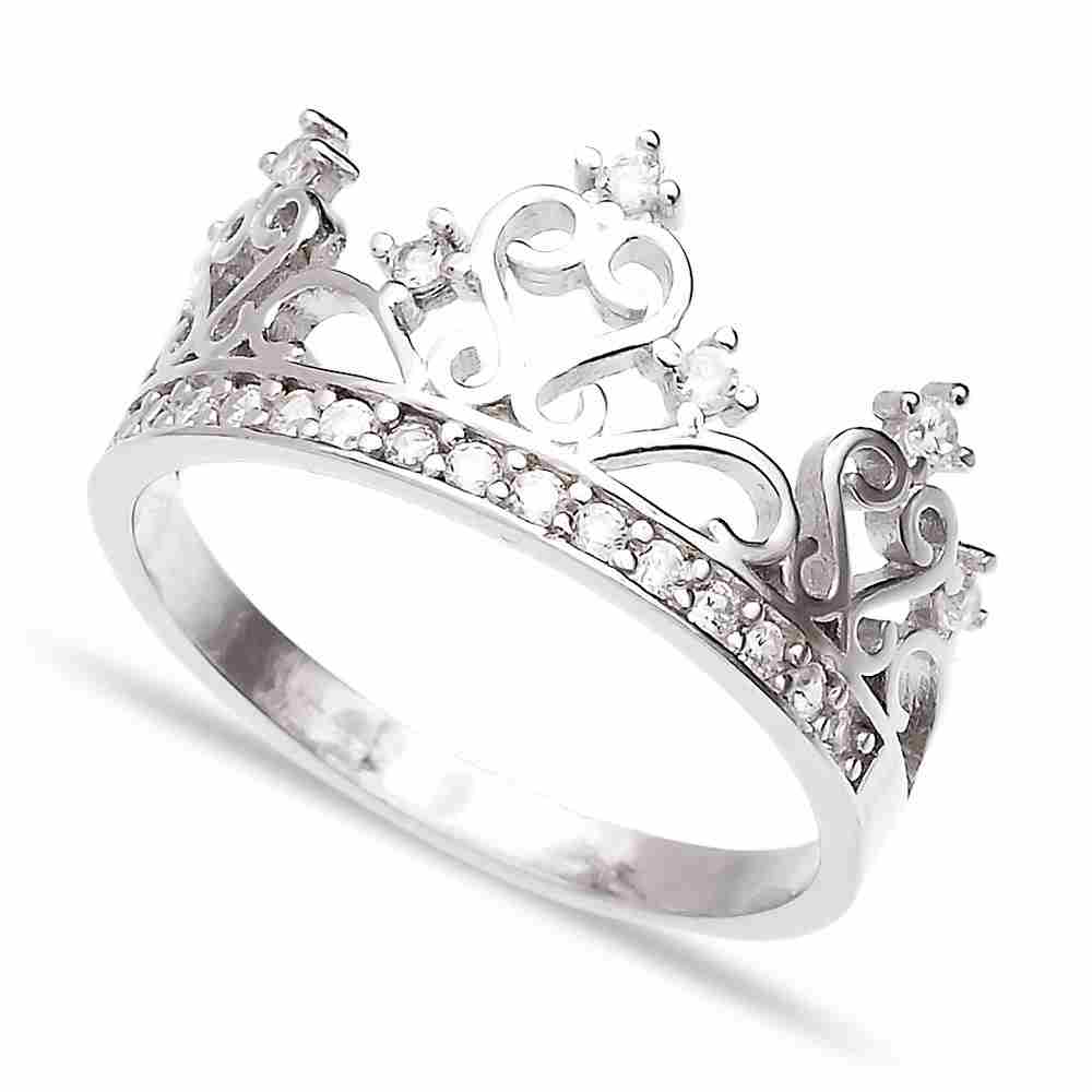 Turkish Wholesale Handcrafted Crown Silver Ring