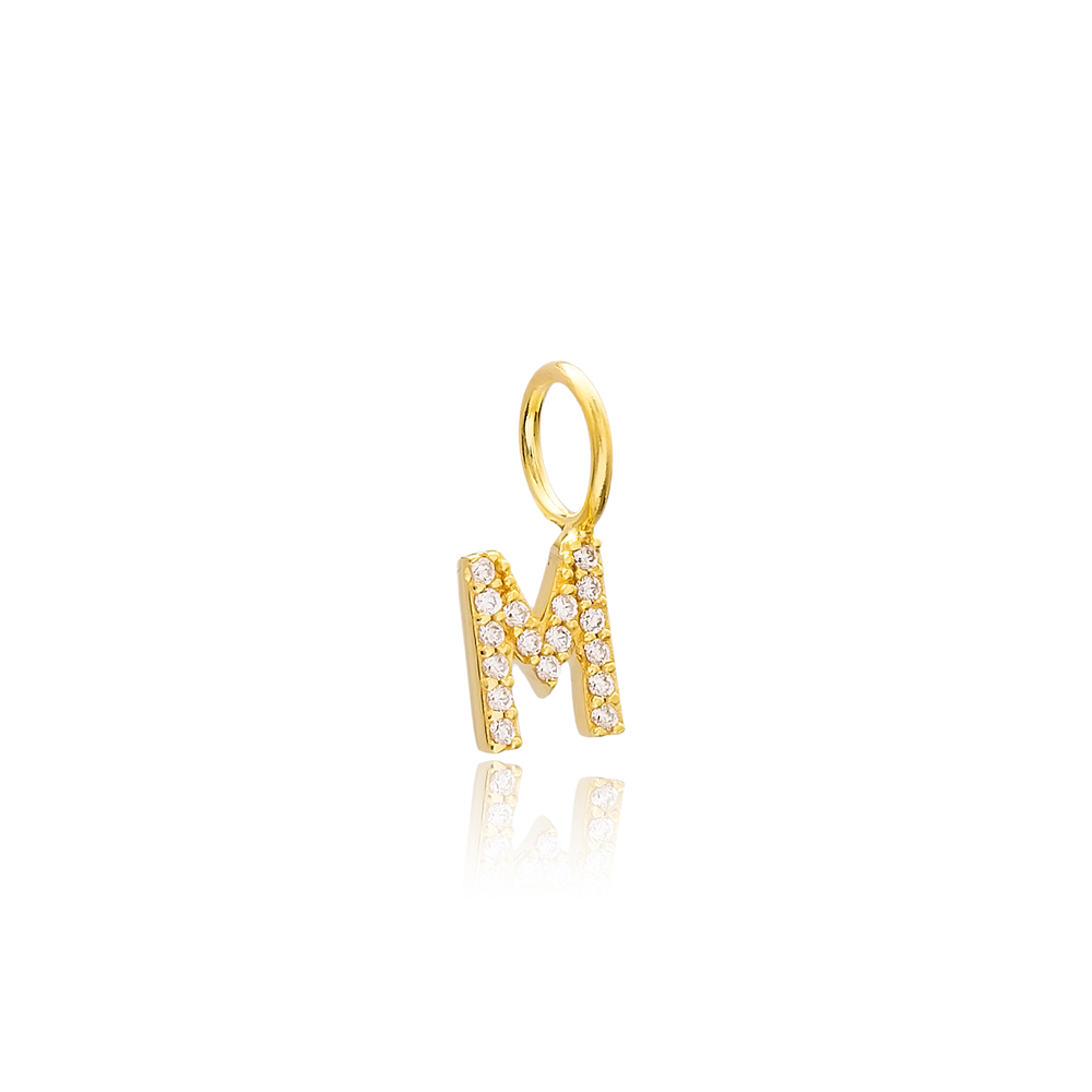 O Letter Charm Pendant Wholesale Handmade Turkish 925 Silver