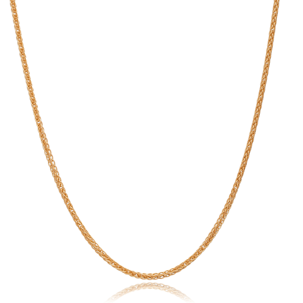 Elegant Design Fox Tail Thin Sterling Silver Chain